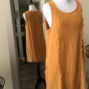 Mustard Dress w/ Pockets